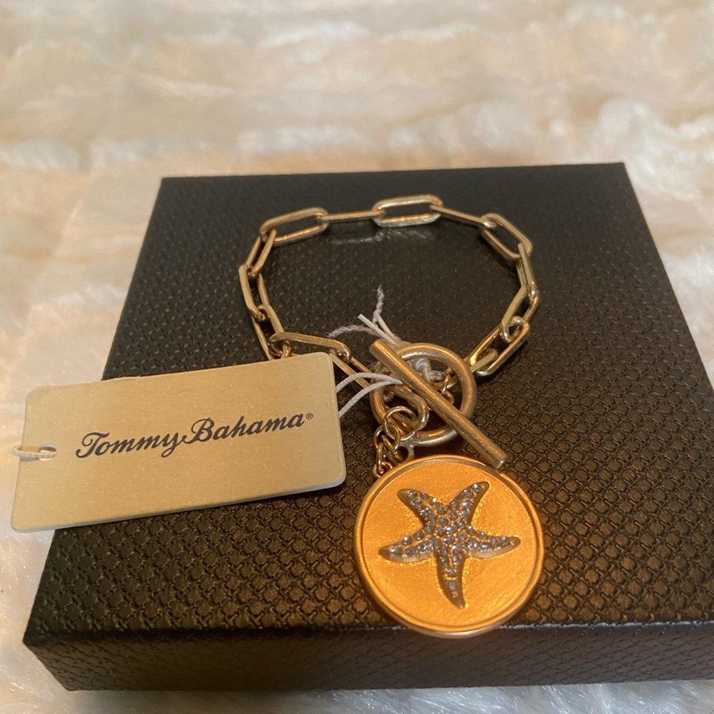 Tommy Bahama Gold Starfish Charm Bracelet